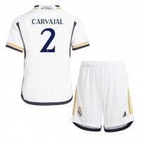 Fotballdrakt Barn Real Madrid Daniel Carvajal #2 Hjemmedraktsett 2023-24 Kortermet (+ Korte bukser)